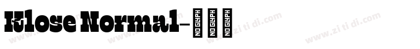 Klose Normal字体转换